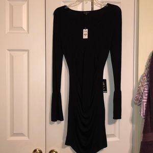 Black body form dress